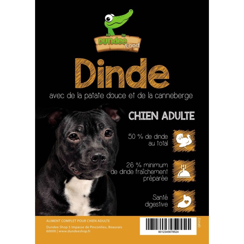 Achat de croquettes chien à la dinde haute qualité