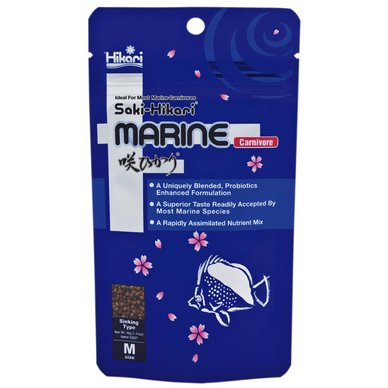 Granulés carnivores poisson marin commande 40 g