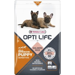 Vente croquettes chiots au saumon Opti Life