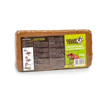 Substrat coco compressé terrarium tropical en vente