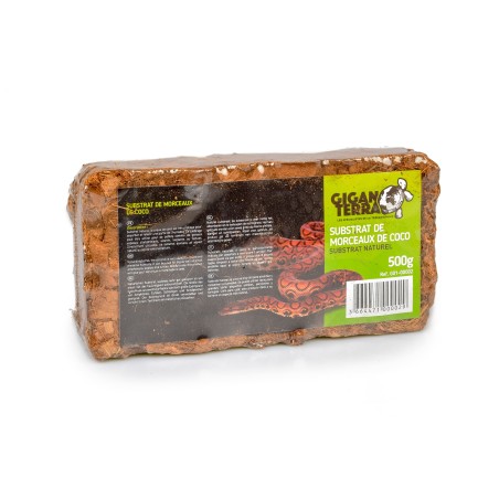 Substrat coco en morceaux terrarium tropical