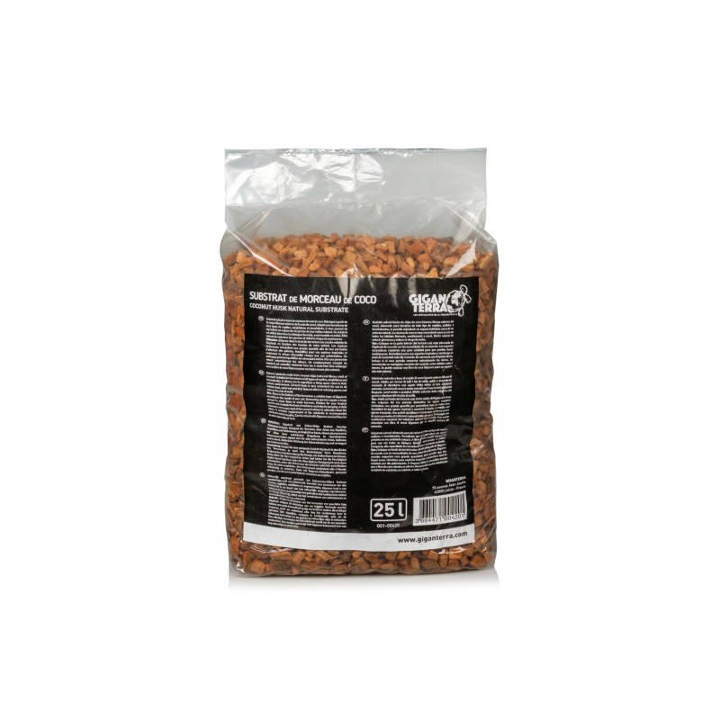 Substrat GigaHusk 25L coco reptiles commande en ligne