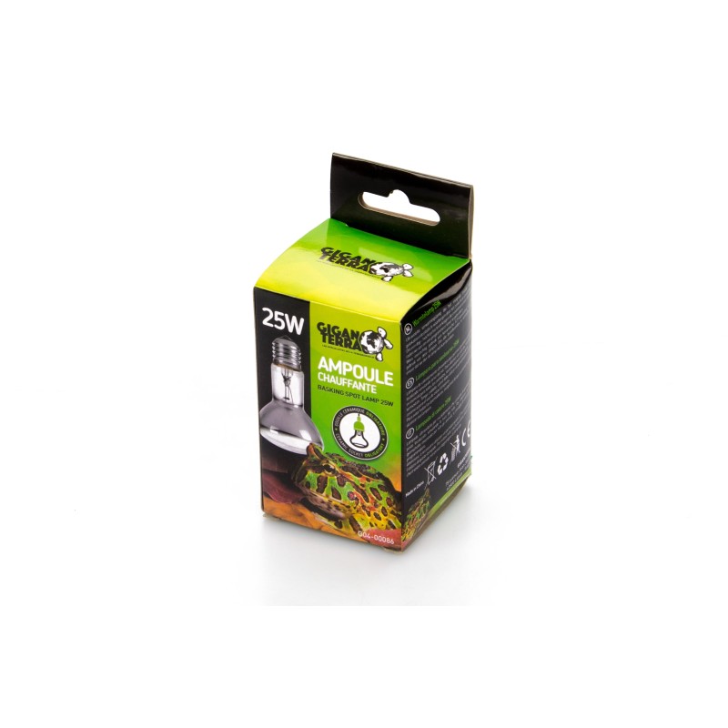 Ampoule chauffante reptile 25 W GiganTerra en vente en ligne