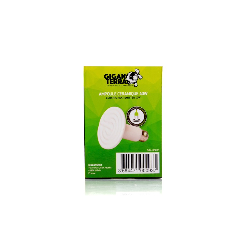Ampoule céramique GiganTerra 40 W reptiles en vente