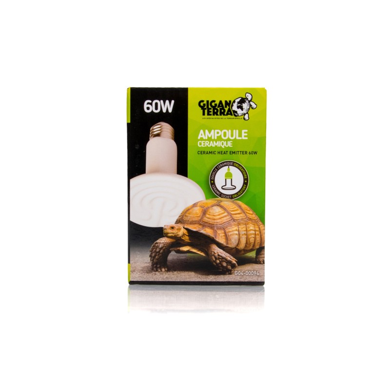 Ampoule céramique 60W GiganTerra pour reptiles en vente