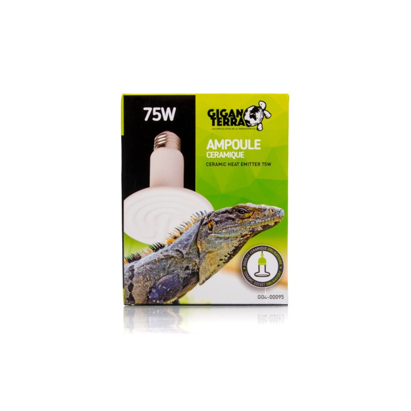 Ampoule chauffante céramique 75W reptiles commande en ligne