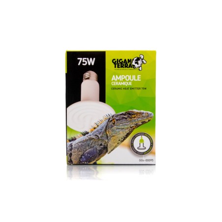Ampoule chauffante céramique 75W reptiles commande en ligne