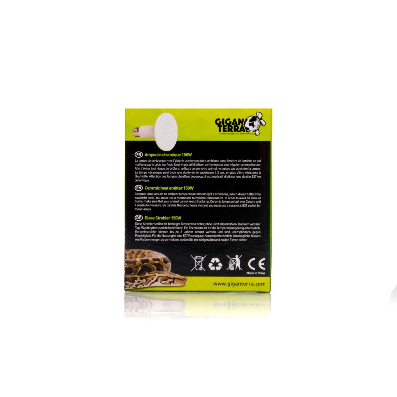 Ampoule céramique 150W pour grands terrariums achat