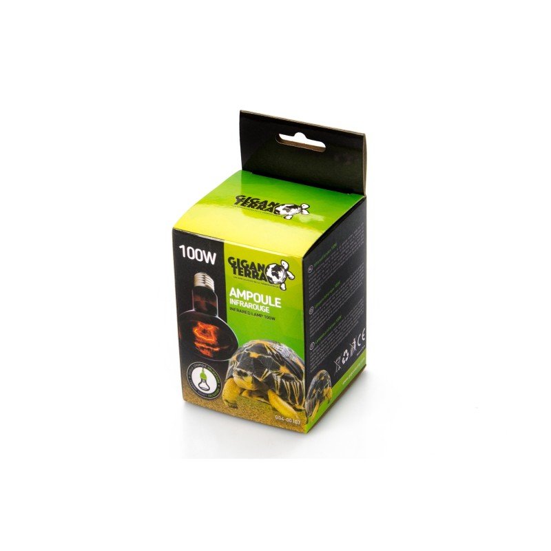 Lampe chauffante infrarouge 100W pour reptiles en ligne