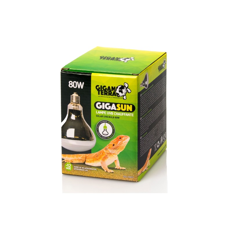 Lampe chauffante UVB 80W reptiles commande en ligne