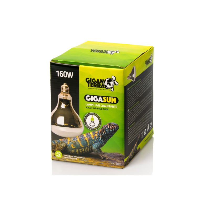 Vente Lampe UVB 160W reptiles grands terrariums