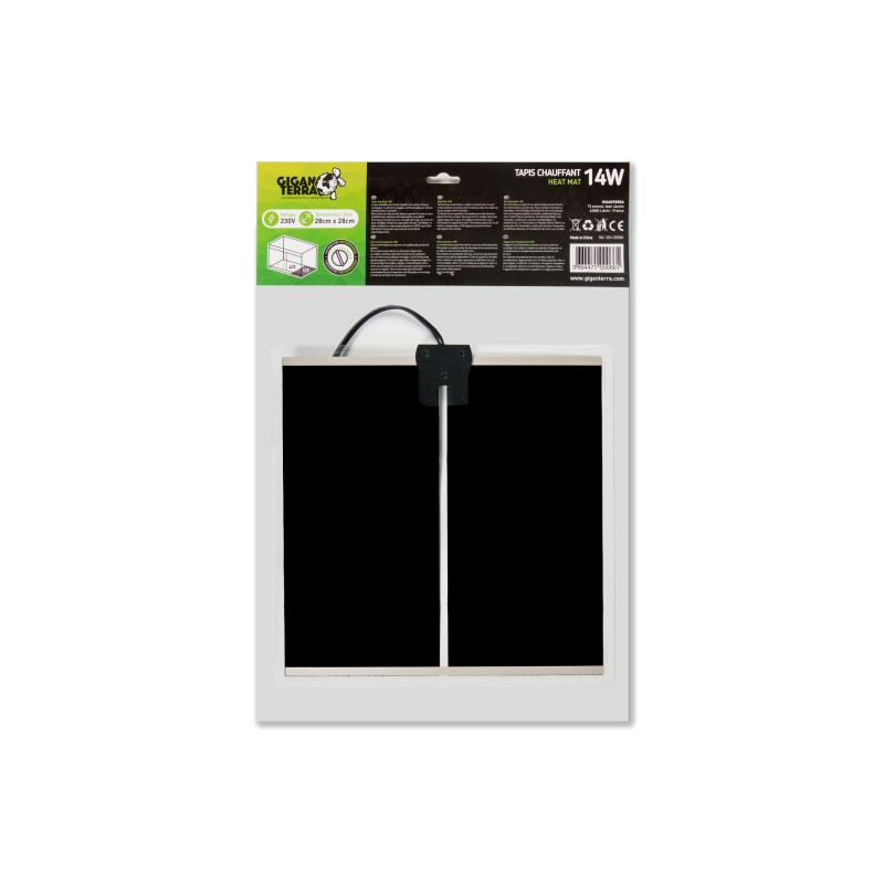 Commande tapis chauffant 14 W terrarium 28x28 cm GiganTerra