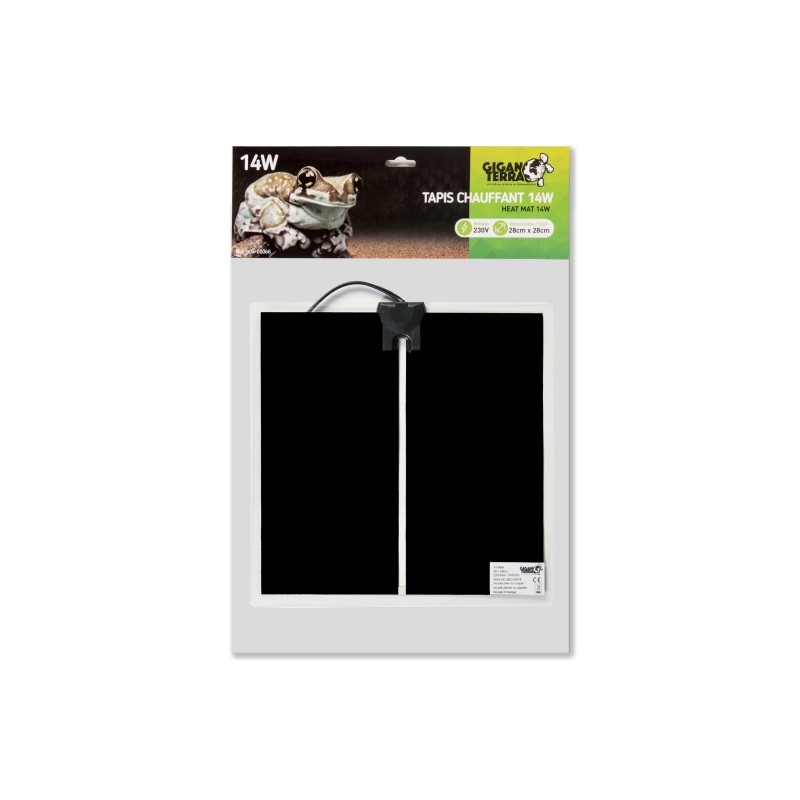 Commande tapis chauffant 14 W terrarium 28x28 cm GiganTerra