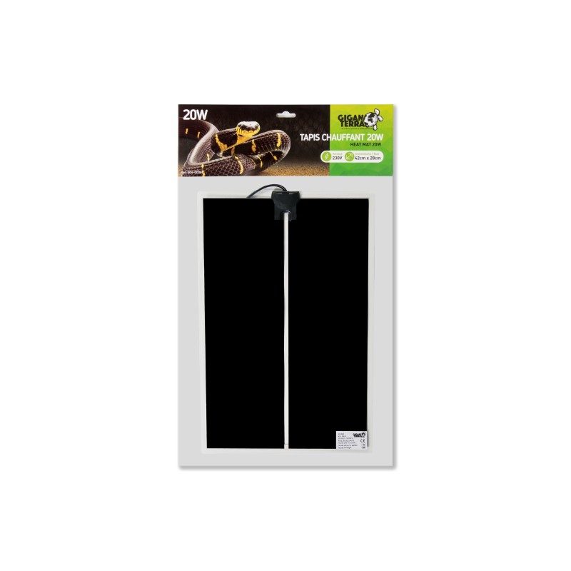 Tapis chauffant 20 W terrarium 42x28 cm GiganTerra vente