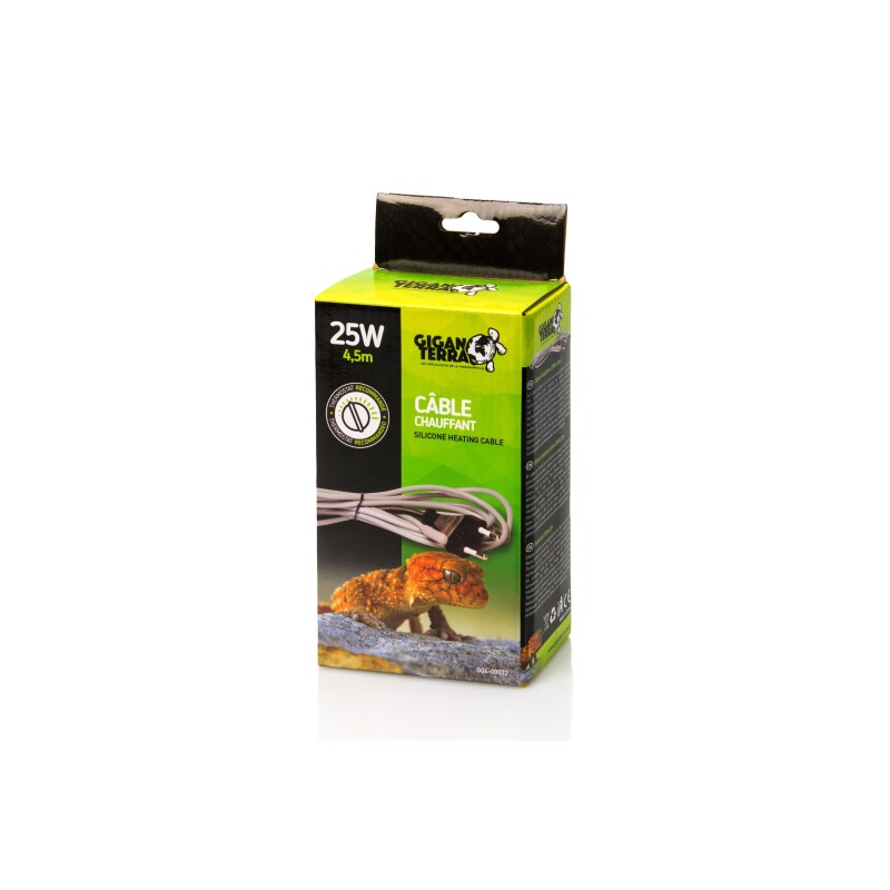 Commande Câble chauffant terrarium 25 W GiganTerra 4m50