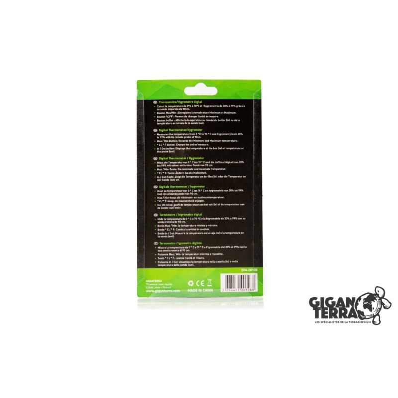 Thermomètre hygromètre digital reptile en vente en ligne