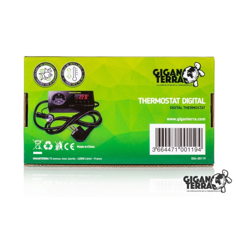 Thermostat digital pour terrarium pas cher en commande
