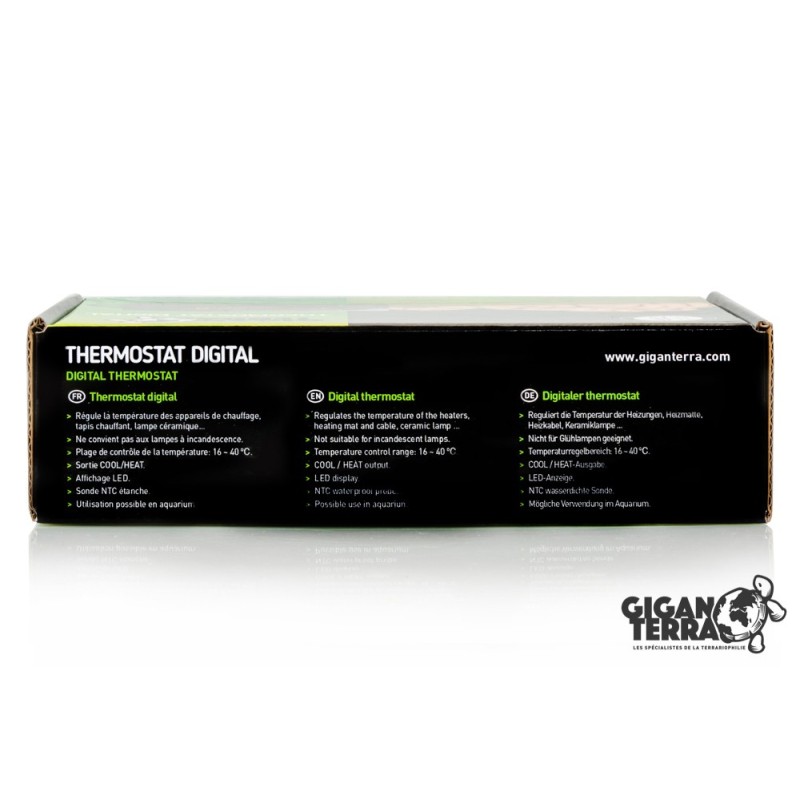 Thermostat digital pour terrarium pas cher en commande