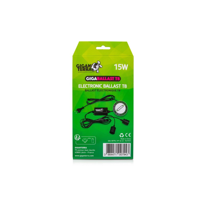 Ballast T8 15W fluorescent terrarium achat en ligne