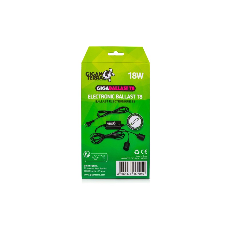 Ballast T8 18W pour terrarium GiganTerra pas cher