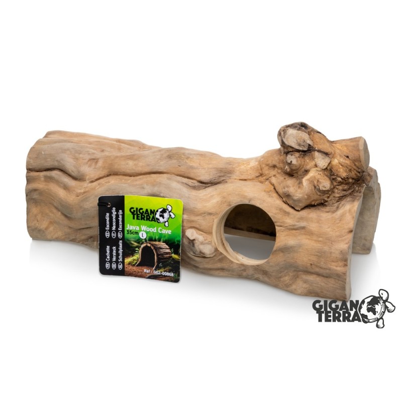Cachette bois Java reptile GiganTerra 35 cm vente