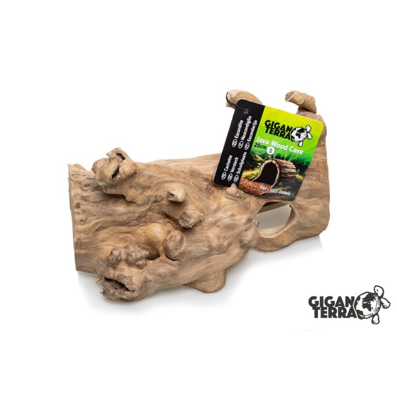 Cachette bois Java 25 cm GiganTerra reptile pas chère