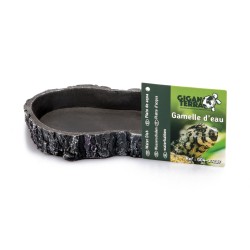 Gamelle eau reptile grise GiganTerra M pas chère