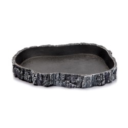 Gamelle d’eau reptile GiganTerra grise L terrarium