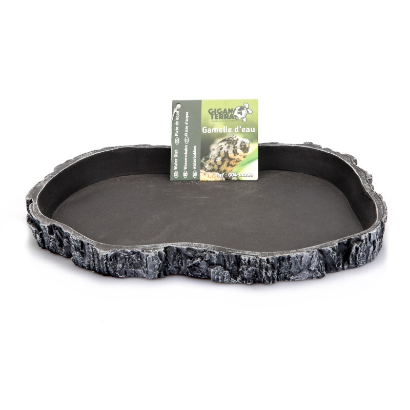 Grande gamelle eau grise reptile GiganTerra XL