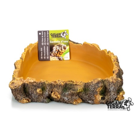 Gamelle d’eau d’angle reptile pas chère 19,5 cm GiganTerra
