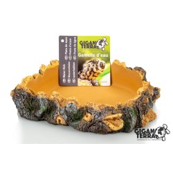 Gamelle eau d’angle compacte reptile GiganTerra 15x14x4
