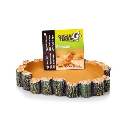 Gamelle bois reptile GiganTerra 13x10 cm pas chère