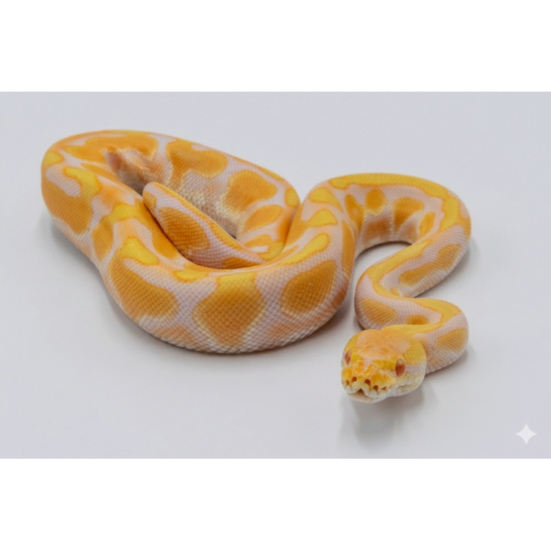 Python Royal Albinos Pastel Enchi en vente identifié