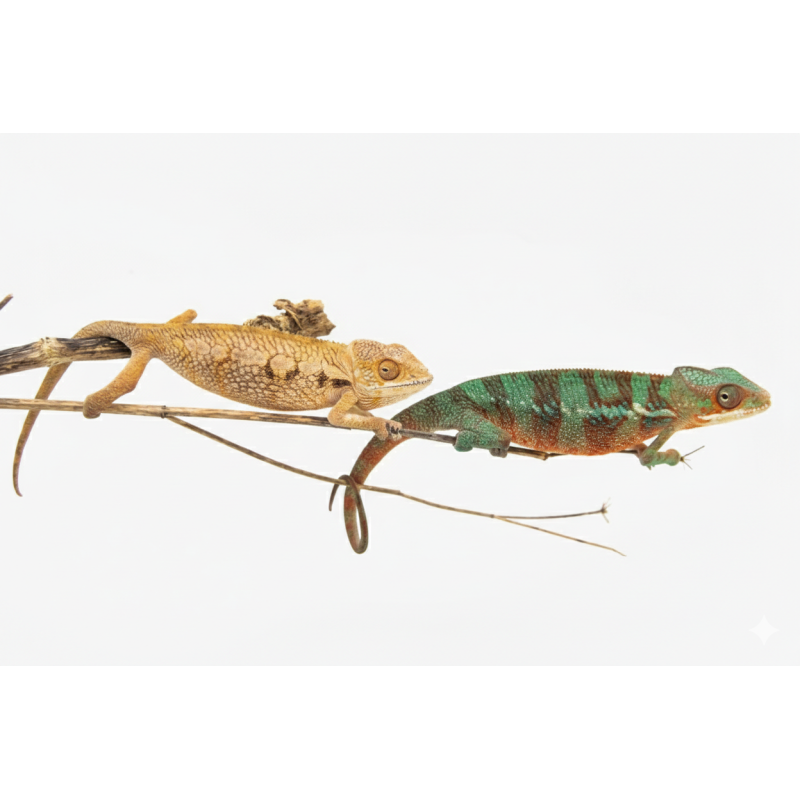 Achat couple caméléon panthère Ambilobe Red Bar