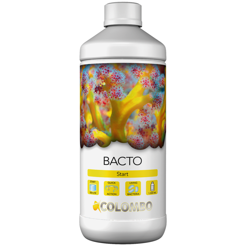 Flacon Marine Bacto Start Colombo 1000 ml bactéries pour aquarium marin
