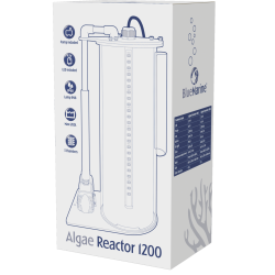 Réacteur à algues Blue Marine 1200 de 12 litres avec LED de culture pour aquarium marin
