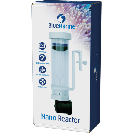 Nano réacteur à médias Blue Marine avec pompe intégrée pour aquarium marin