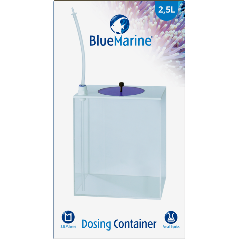 Réservoir doseur 2,5 L pour pompe doseuse d'aquarium marin Blue Marine