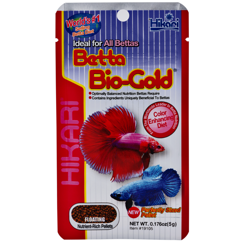 Sachet Hikari Betta Bio-Gold 5 g granulés flottants pour poisson combattant
