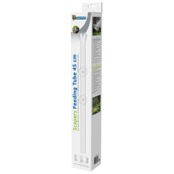 Tube de nourrissage en verre 45 cm SuperFish Scapers avec coupelle pour aquarium haut