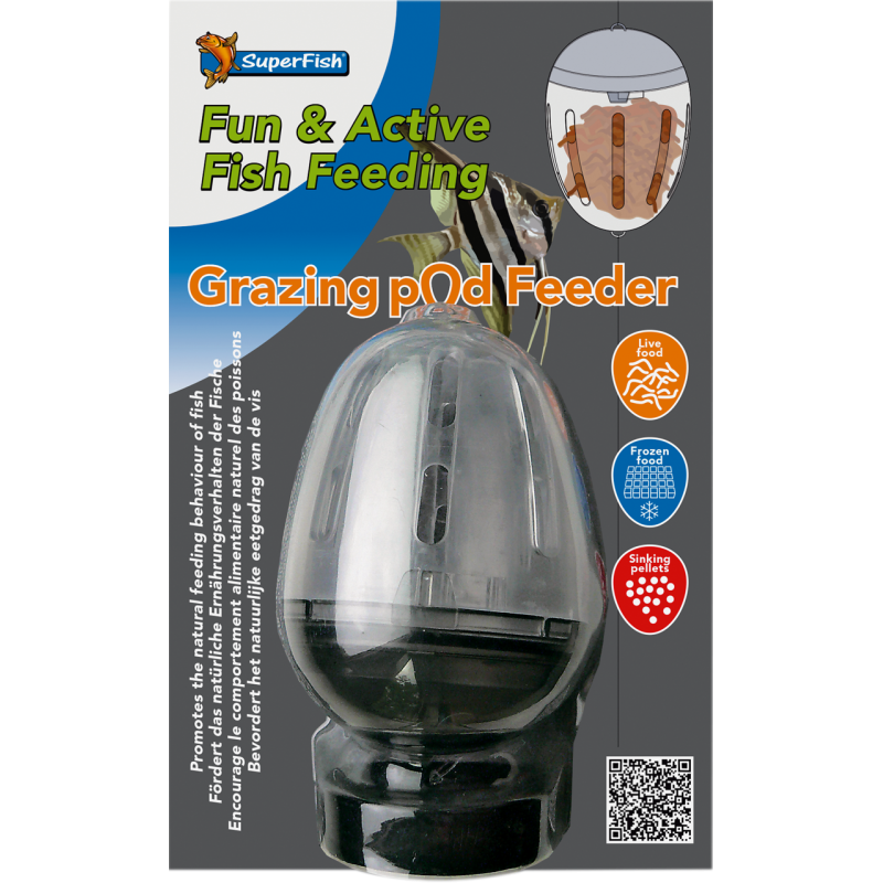 Distributeur de légumes ajouré SuperFish Grazing Pod Feeder avec fil de suspension