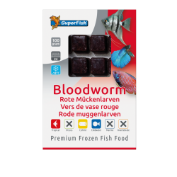 Vers de vase congelés 100 g en 24 cubes, vente en ligne