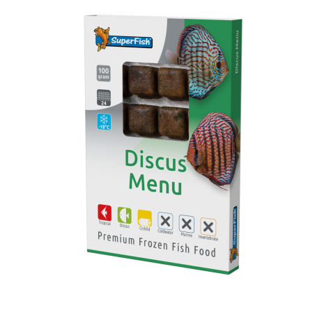 Nourriture congelée spéciale discus, 24 cubes, achat