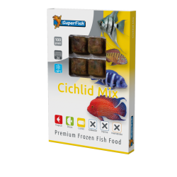 Nourriture congelée pour cichlidés en 24 cubes, achat