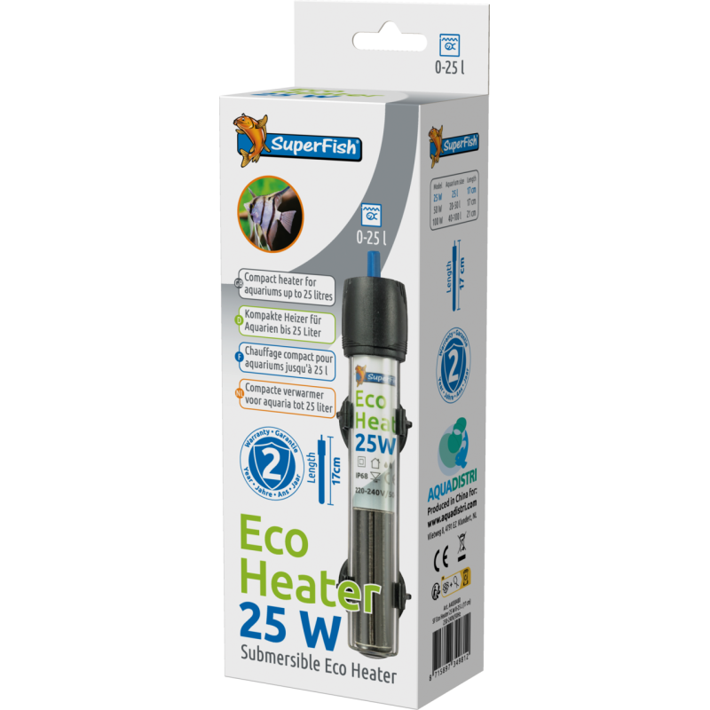 Eco Heater SuperFish 25 W : chauffage nano-aquarium en vente