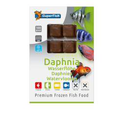 Daphnies congelées, l'aliment fibre des poissons d'aquarium