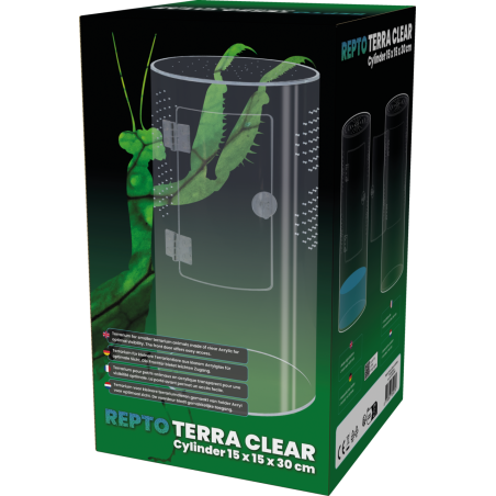 Repto Terra Clear Cilinder Terrarium cylindrique 15x15x30cm