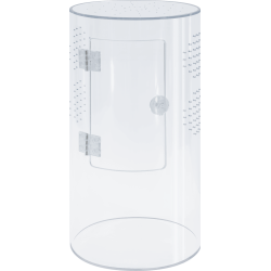 Terrarium cylindrique en verre Repto Terra 15x15x30 pour reptiles et plantes