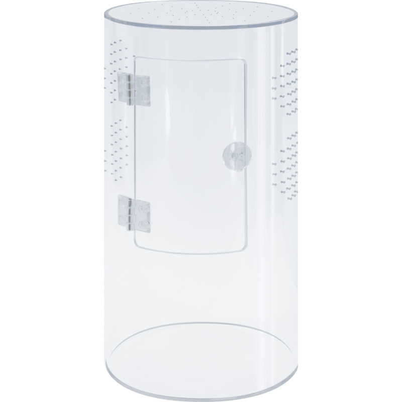 Terrarium cylindrique en verre Repto Terra 15x15x30 pour reptiles et plantes