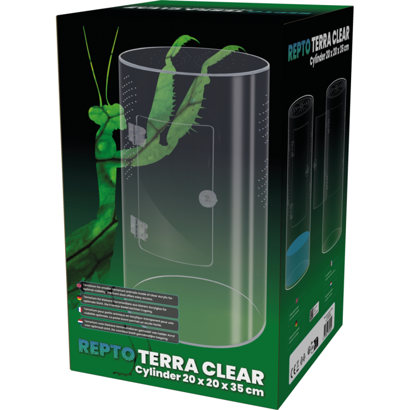 Repto Terra Clear Cilinder 20x20x35cm